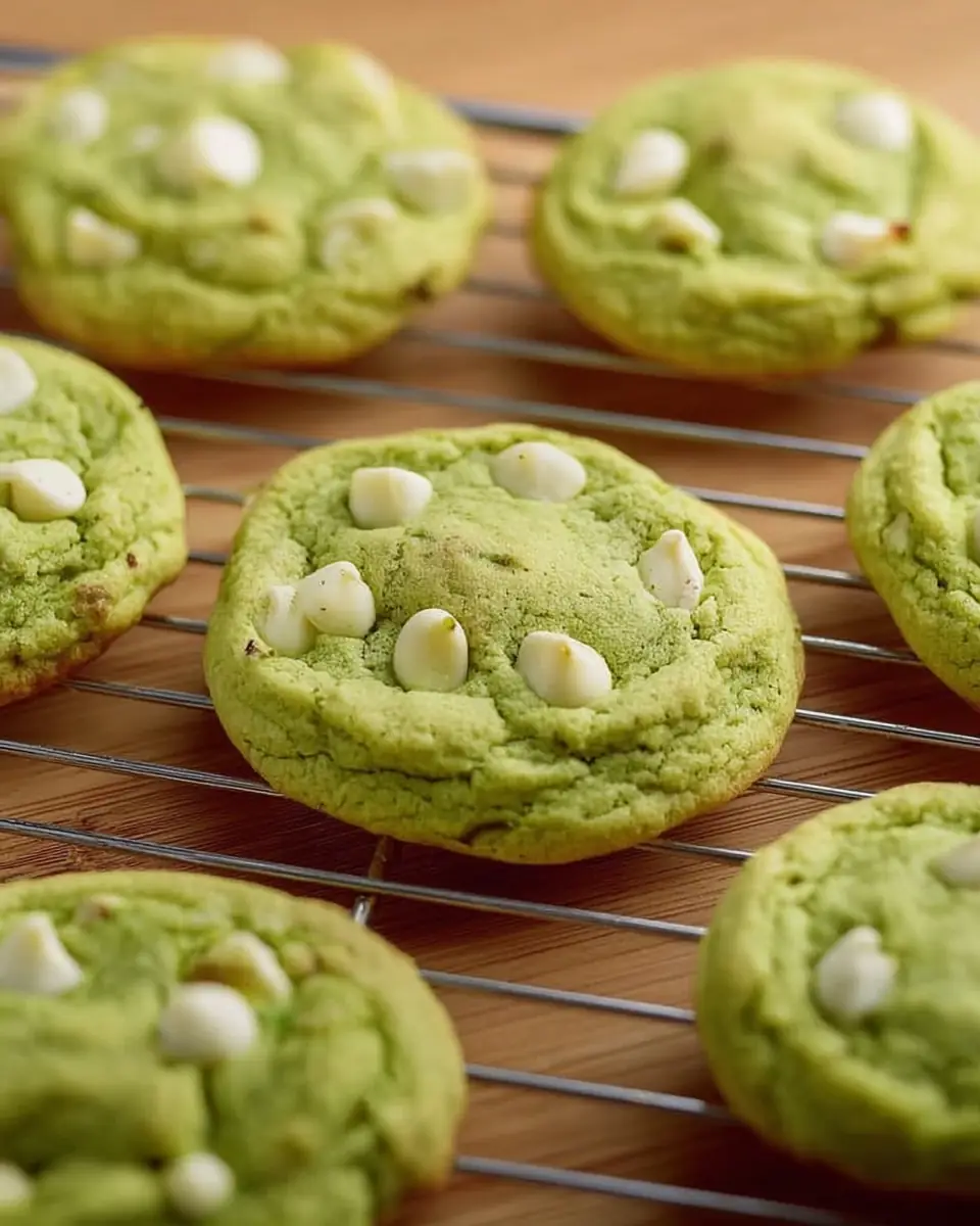 A delicious plate of Pistachio Pudding Cookies