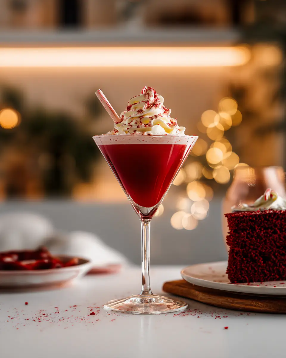 A delicious plate of Red Velvet Martini