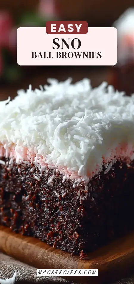 Sno Ball Brownies Recipe