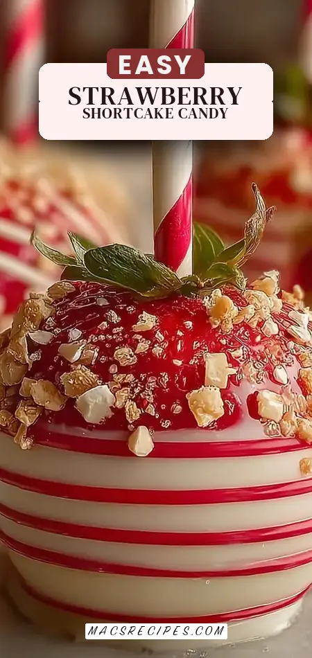 Strawberry Shortcake Candy Apples