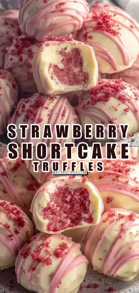Strawberry Shortcake Truffles