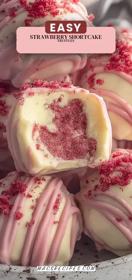 Strawberry Shortcake Truffles