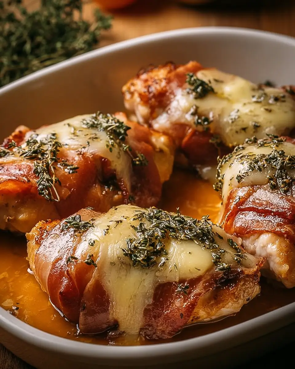 A delicious plate of Succulent Italian Chicken Saltimbocca