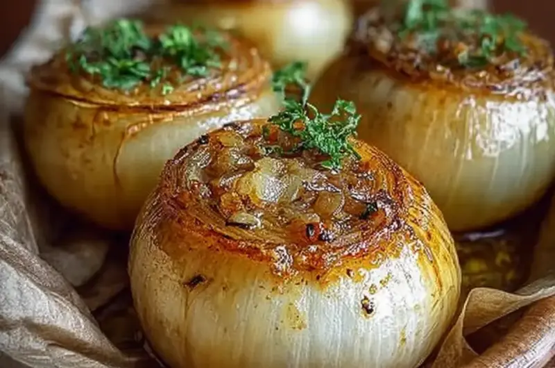 A delicious plate of Tender Buttered Onions Everyone Is Making on TikTok