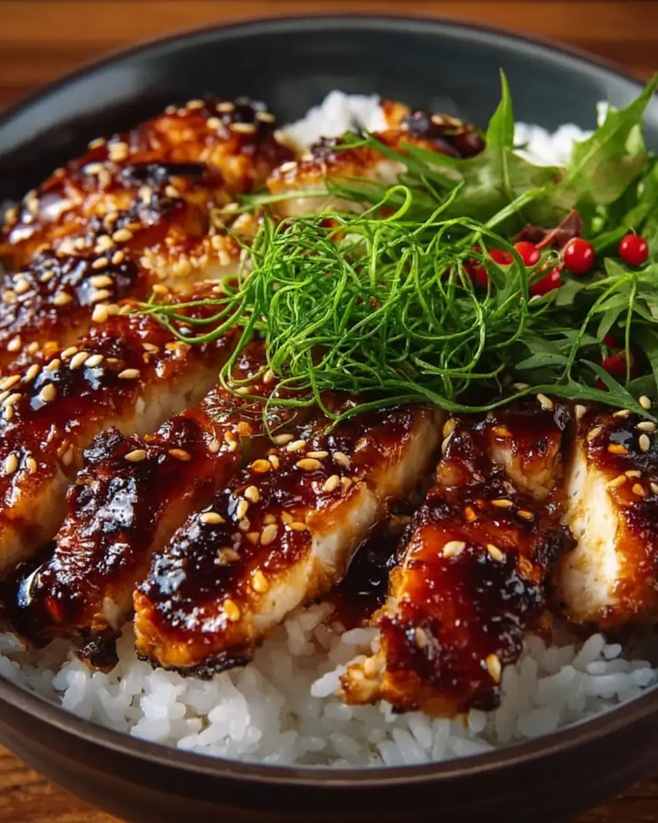 A delicious plate of Teriyaki Chicken