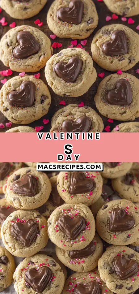 Valentine’s Day Chocolate Chip Cookies