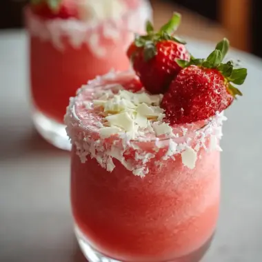 A delicious plate of galentines/valentines mocktail