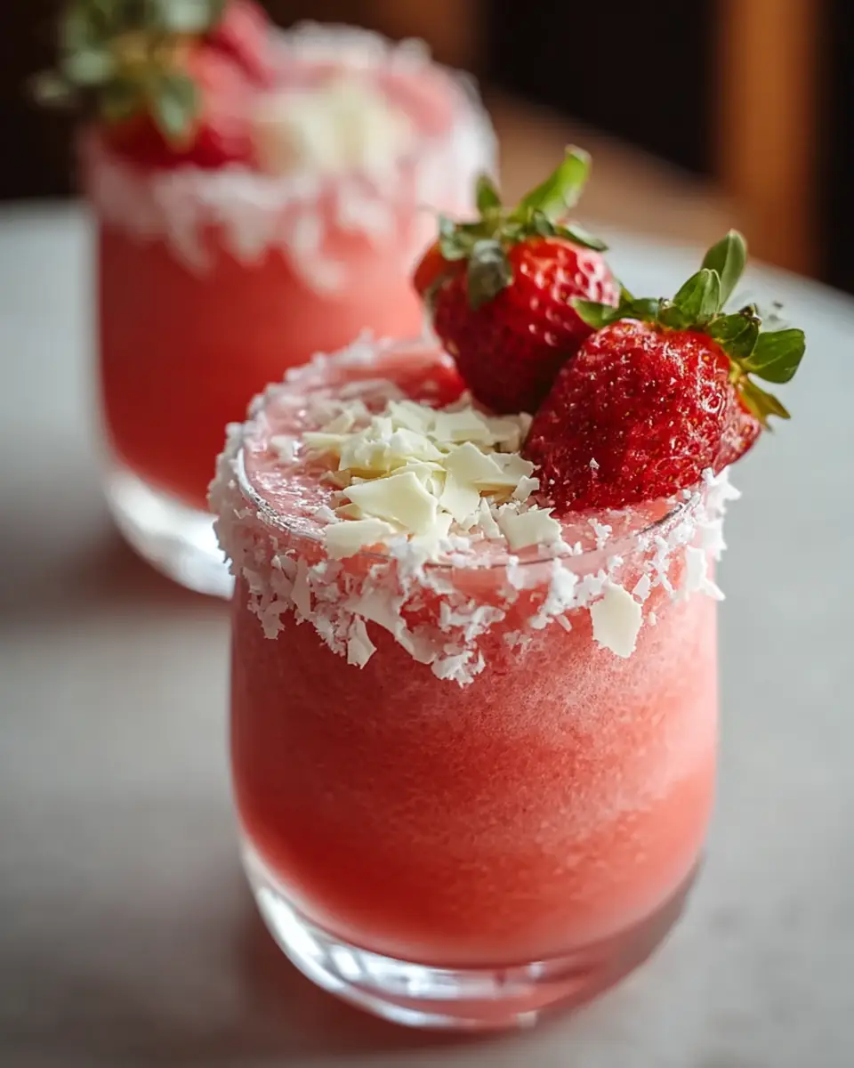 A delicious plate of galentines/valentines mocktail