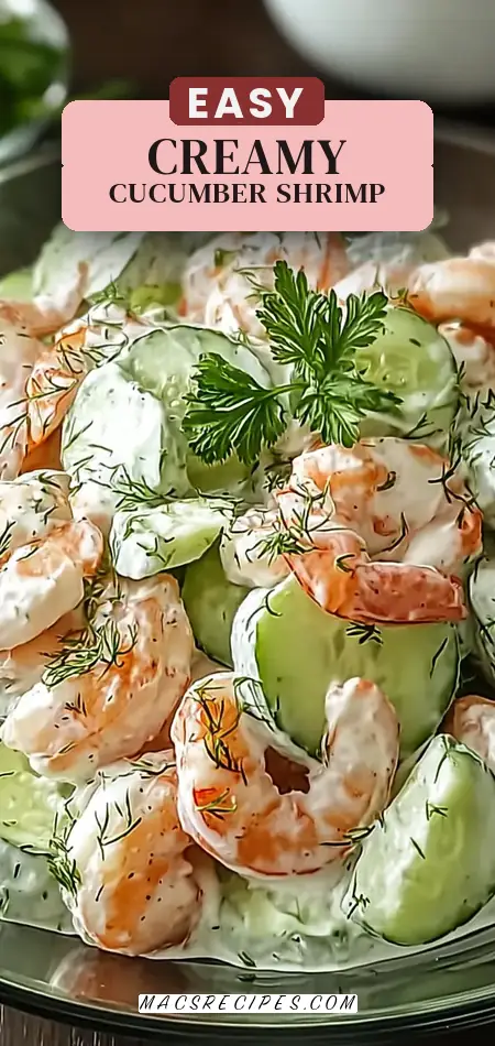 Creamy Cucumber Shrimp Salad Recipe