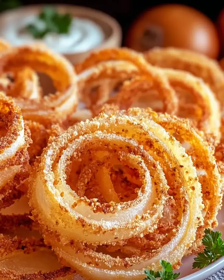 A delicious plate of TikTok Onion Ring Chips