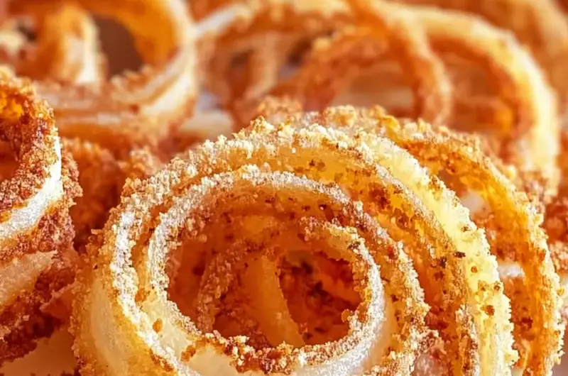 A delicious plate of TikTok Onion Ring Chips