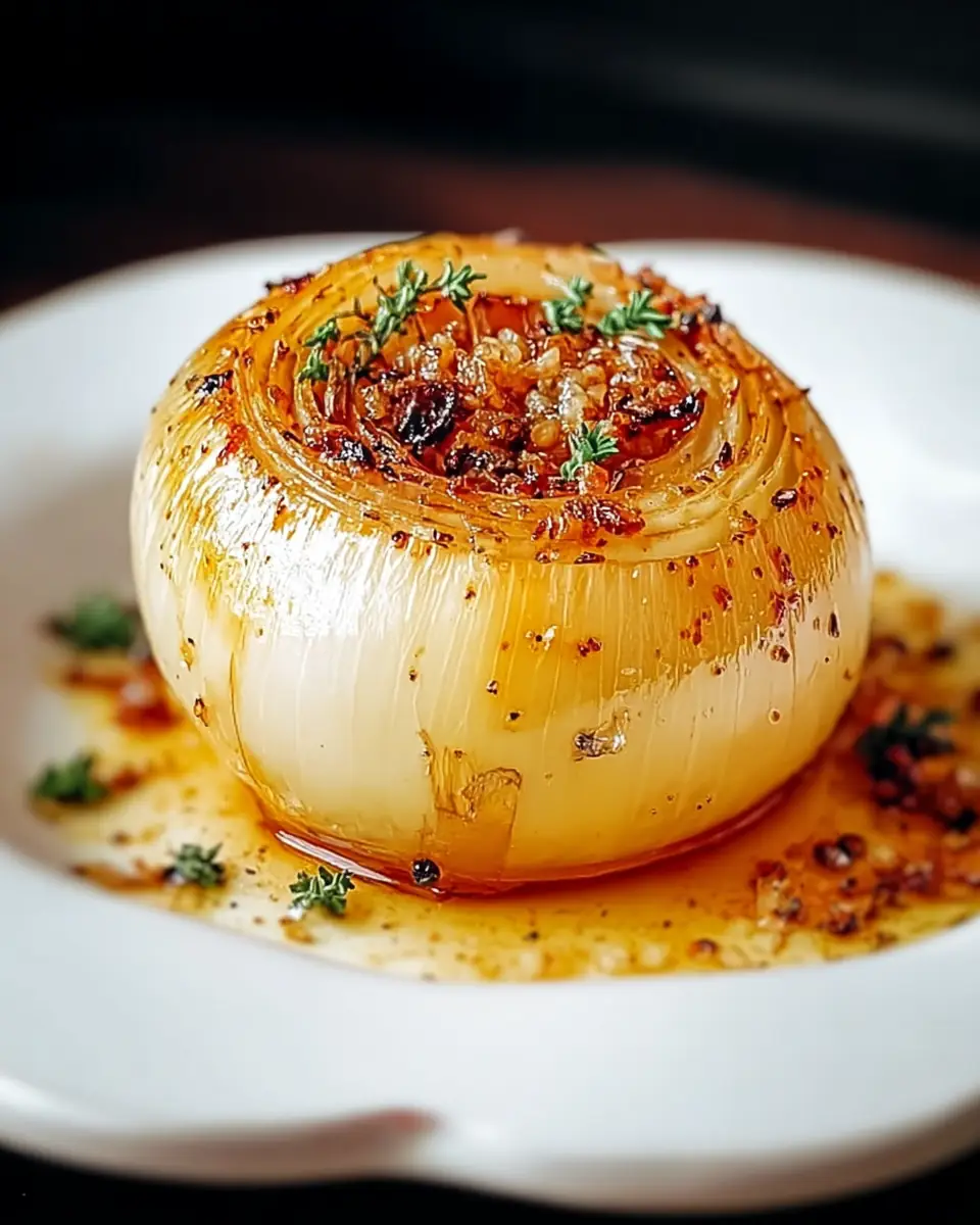 A delicious plate of Viral Onion Boil Recipe – Tender, Flavorful, and Vegan Delight