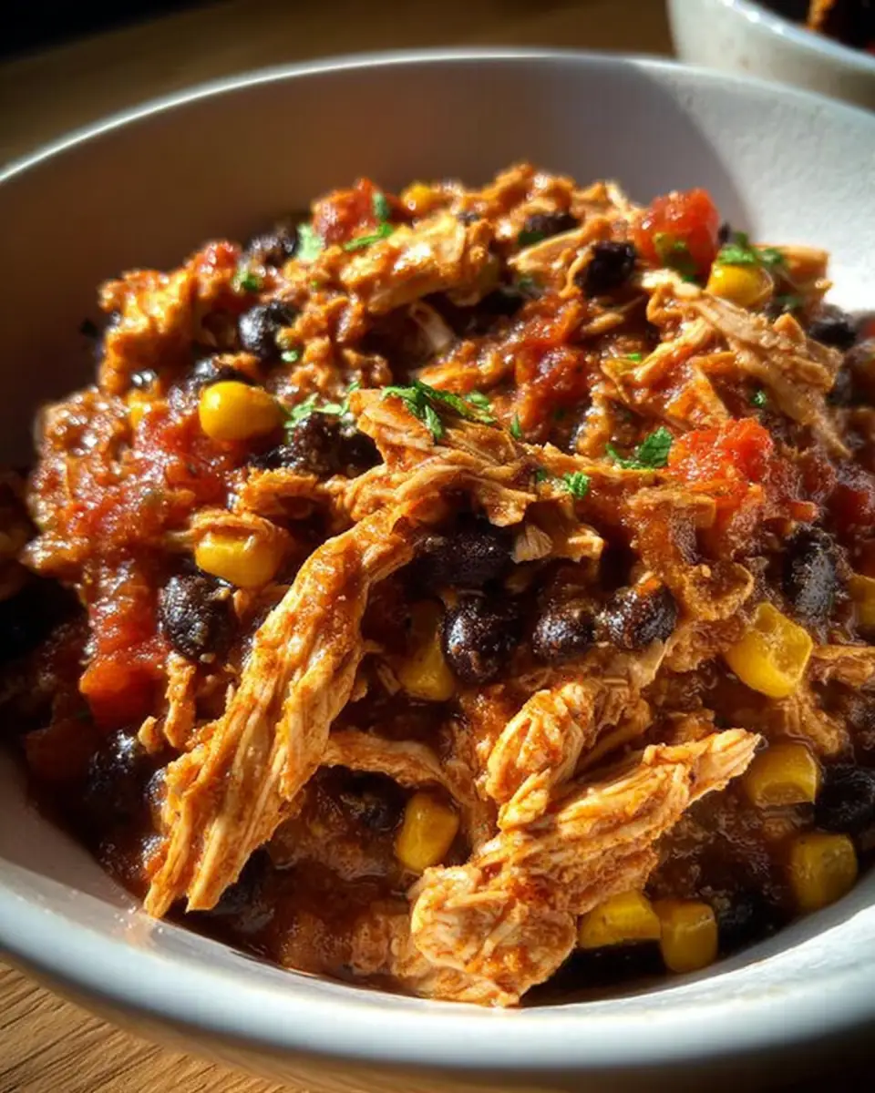 A delicious plate of 5-Star Chicken Mexican Recipes Crockpot for Busy Nights